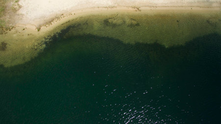 Beautiful scenery shot from the droneの写真素材