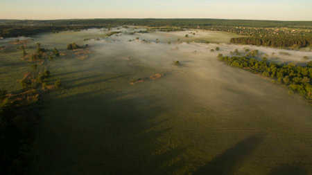 Beautiful scenery shot from the droneの写真素材