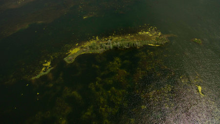 Beautiful scenery shot from the droneの写真素材