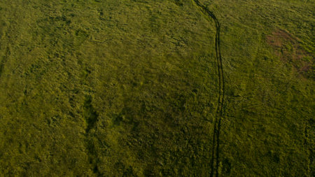 Beautiful scenery shot from the droneの写真素材