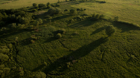 Beautiful scenery shot from the droneの写真素材