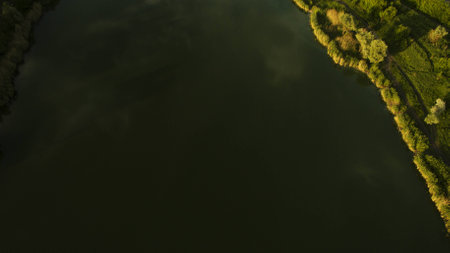 Beautiful scenery shot from the drone