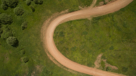 Beautiful scenery shot from the droneの写真素材