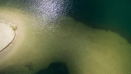 Beautiful scenery shot from the droneの写真素材