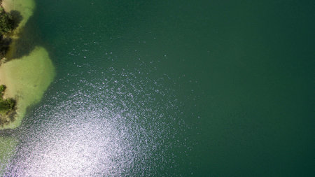 Beautiful scenery shot from the droneの写真素材