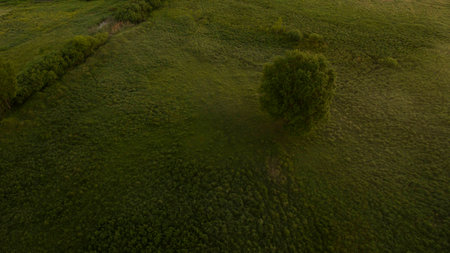 Beautiful scenery shot from the droneの写真素材