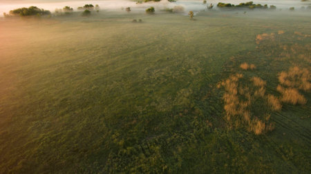 Beautiful scenery shot from the droneの写真素材
