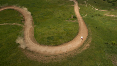 Beautiful scenery shot from the droneの写真素材