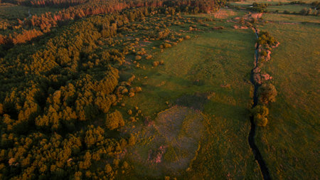 Beautiful scenery shot from the droneの写真素材