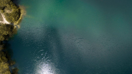 Beautiful scenery shot from the droneの写真素材