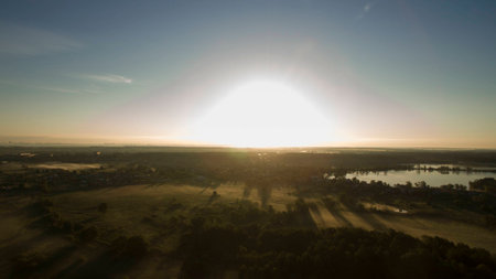 Beautiful scenery shot from the droneの写真素材