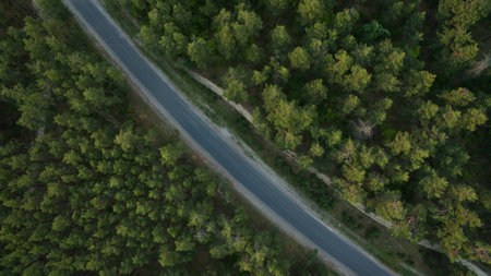 Beautiful scenery shot from the droneの写真素材