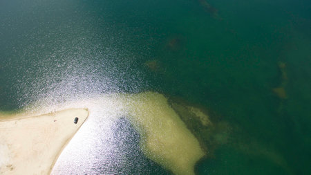 Beautiful scenery shot from the droneの写真素材