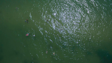 Beautiful beach view from above