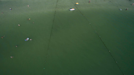 Beautiful beach view from above