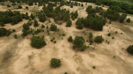 Beautiful landscape shooting from a heightの写真素材