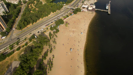 Beautiful picture taken from the top.の写真素材