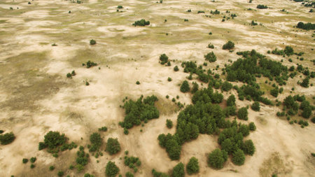 Beautiful landscape shooting from a heightの写真素材