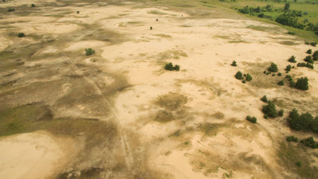 Beautiful landscape shooting from a heightの写真素材