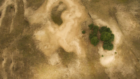 Beautiful landscape shooting from a heightの写真素材