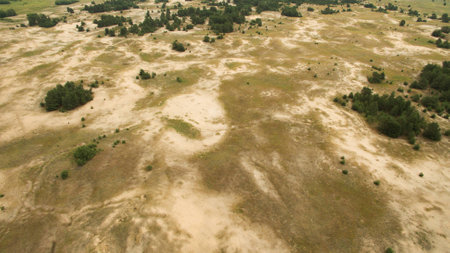 Beautiful landscape shooting from a heightの写真素材