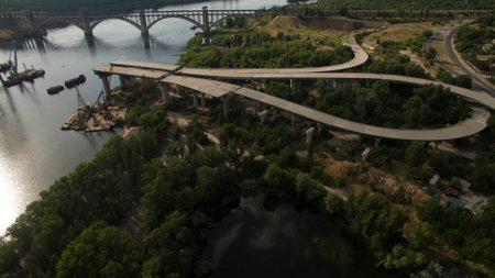 Beautiful picture taken from the top.の写真素材