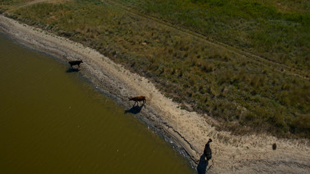 Beautiful picture taken from the top.の写真素材