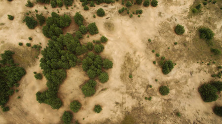 Beautiful landscape shooting from a heightの写真素材