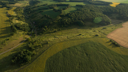 Beautiful picture taken from the top.の写真素材