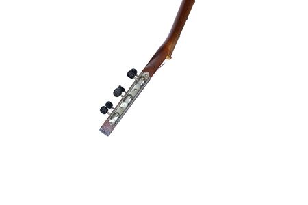 guitar on a white background close-upの写真素材