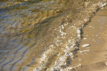 river as a background in the sunlightの写真素材