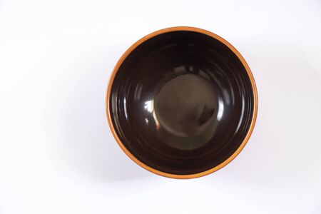 empty plate on an isolated backgroundの写真素材