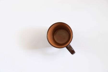 blank brown cup on isolated background,cupの写真素材