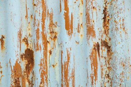 background of old rusty metal wall close up