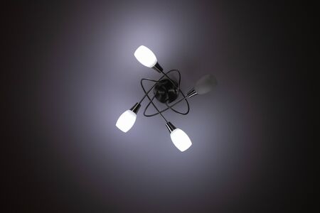 ceiling chandelier background top to bottom viewの写真素材
