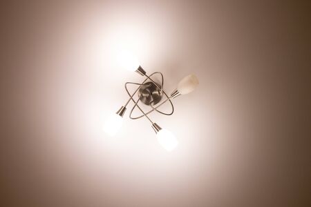 ceiling chandelier background top to bottom viewの写真素材