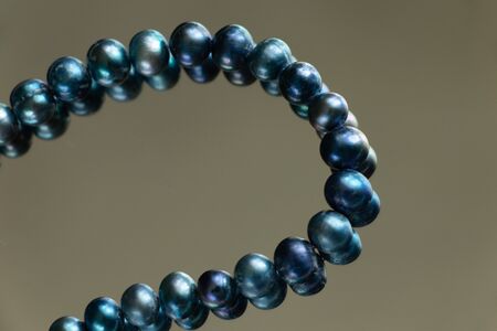 pearl female beads on an isolated backgroundの写真素材