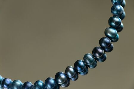pearl female beads on an isolated backgroundの写真素材