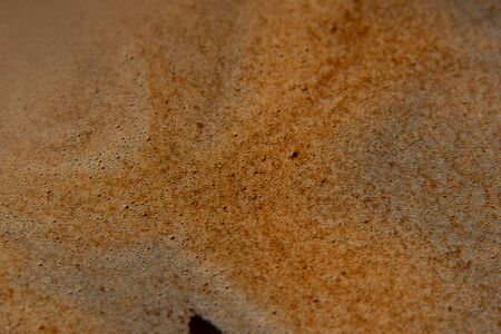 coffee foam in a cup of hot coffeeの写真素材