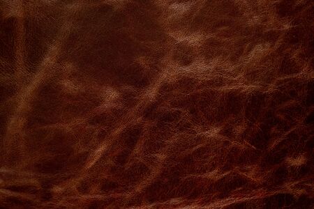 dark brown genuine leather as a close up background,の写真素材