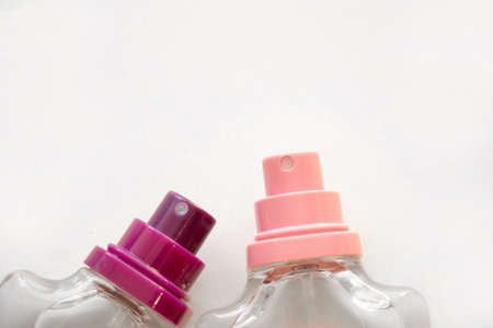 female perfume on isolated white background close upの写真素材