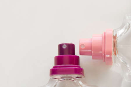female perfume on isolated white background close upの写真素材