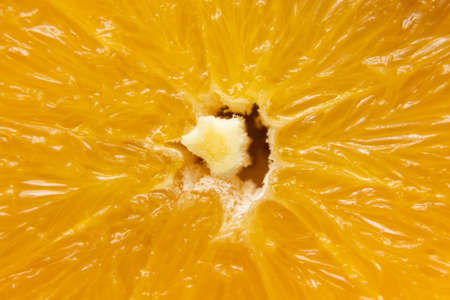 slice of orange in a cut macro photo, fruit backgroundの写真素材