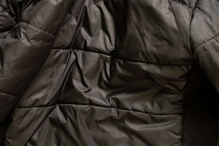 black crumpled background of matter close-upの写真素材