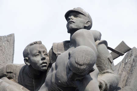 Ukraine Dnipro 03/18/2021 - Monument to the fallen soldiers - Afghans, memorial Explosion of memoryのeditorial素材