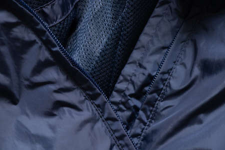 dark blue fabric wrinkled as background close-up