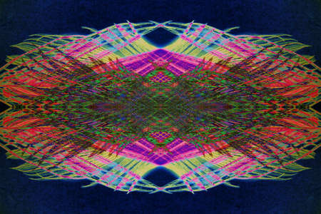 abstract multicolored peacock feather pattern, abstract background, fantasyの写真素材