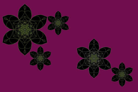 mandala on an isolated background. Decorative ornament in ethnic oriental styleの写真素材
