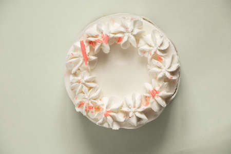birthday cake on isolated background, holiday birthday