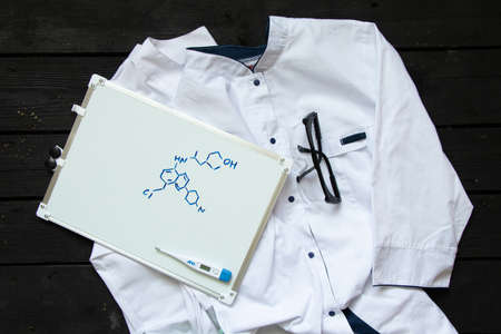 medical suit of a student studying for a doctor in Ukraine, medical uniform, health and protectionの写真素材